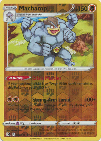 088/196 Machamp Rare Reverse Holo Lost Origin