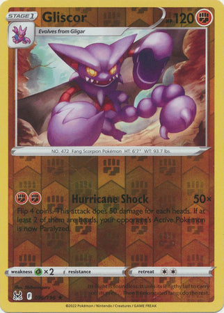 096/196 Gliscor Rare Reverse Holo Lost Origin