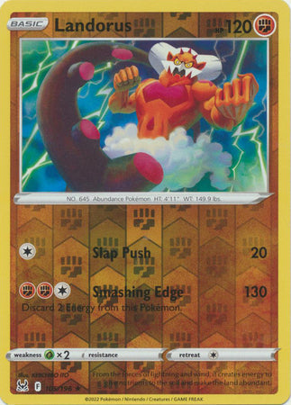 105/196 Landorus Rare Reverse Holo Lost Origin