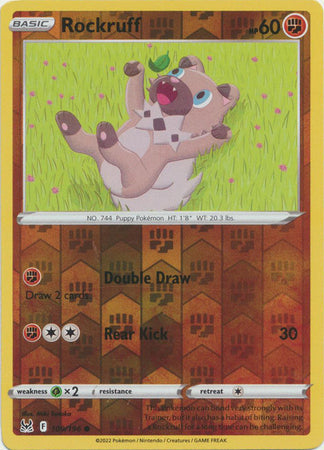 109/196 Rockruff Common Reverse Holo Lost Origin