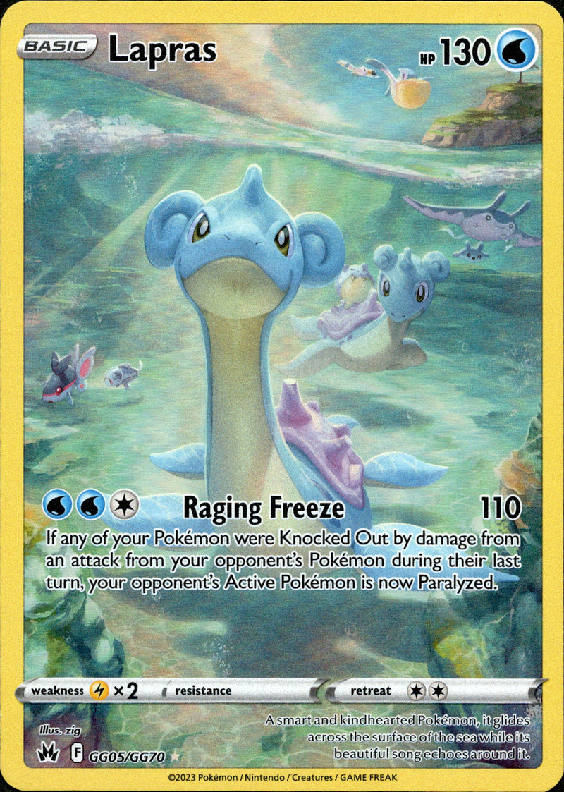 GG05/GG70 Lapras Holo Rare Crown Zenith