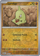 105/197 Larvitar Common Reverse Holo Obsidian Flames