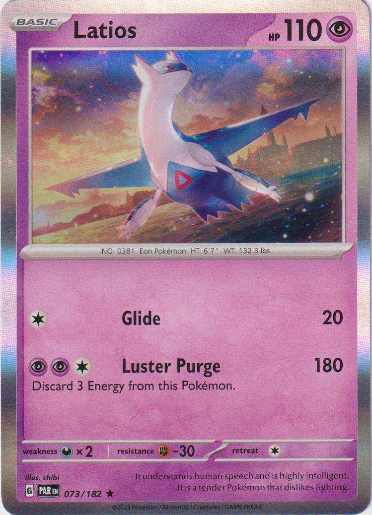 073/182 Latios Holo Rare Paradox Rift