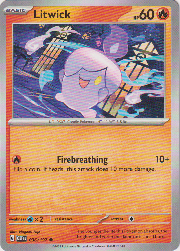 036/197 Litwick Common Obsidian Flames