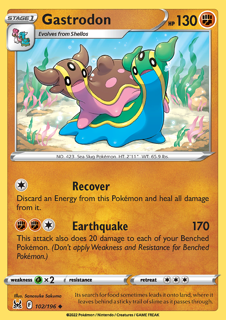 102/196 Gastrodon Uncommon Lost Origin