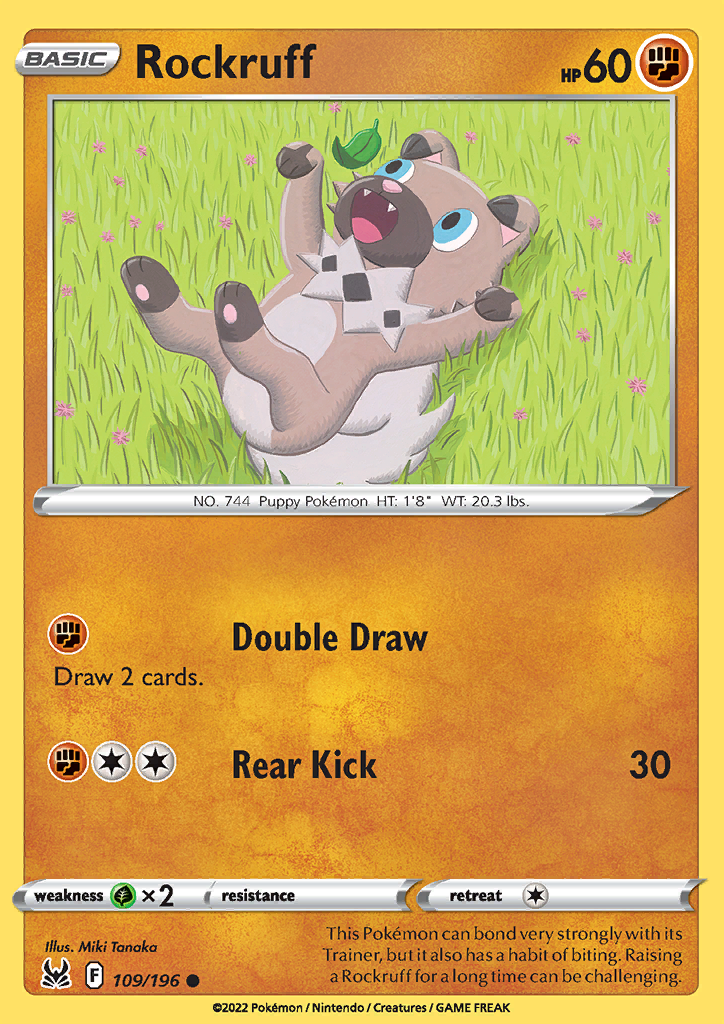 109/196 Rockruff Common Lost Origin