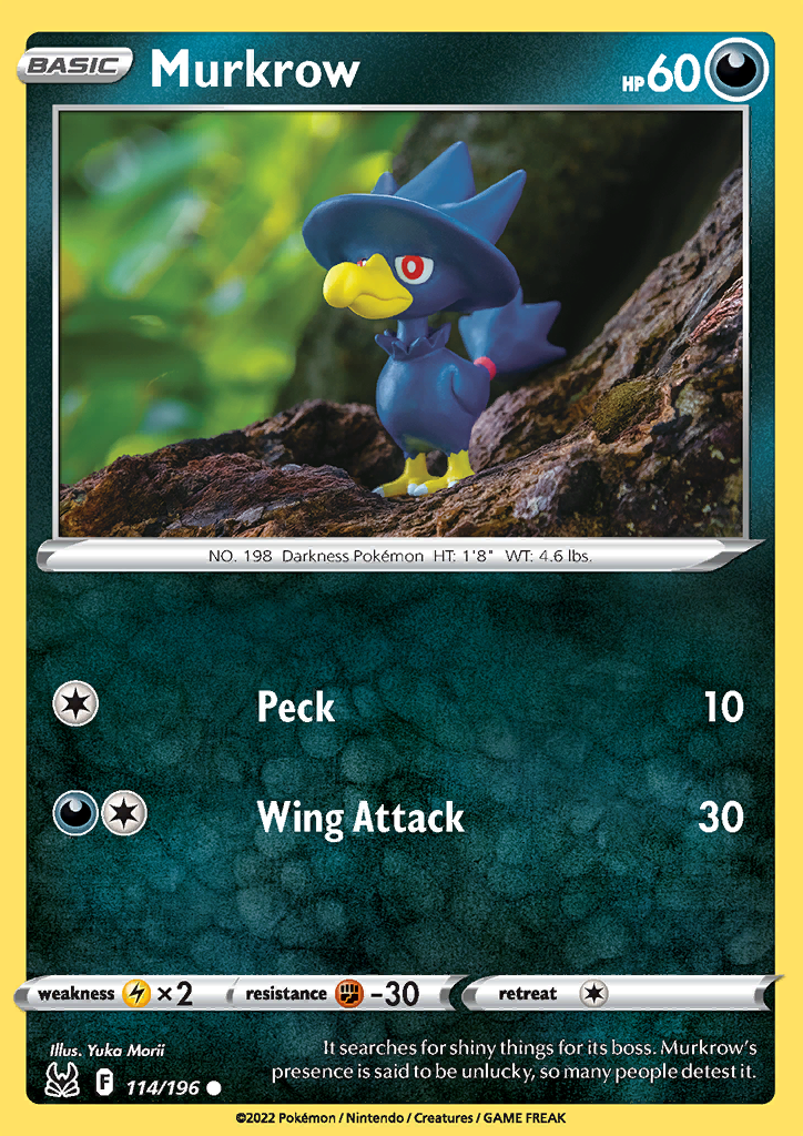 114/196 Murkrow Common Lost Origin