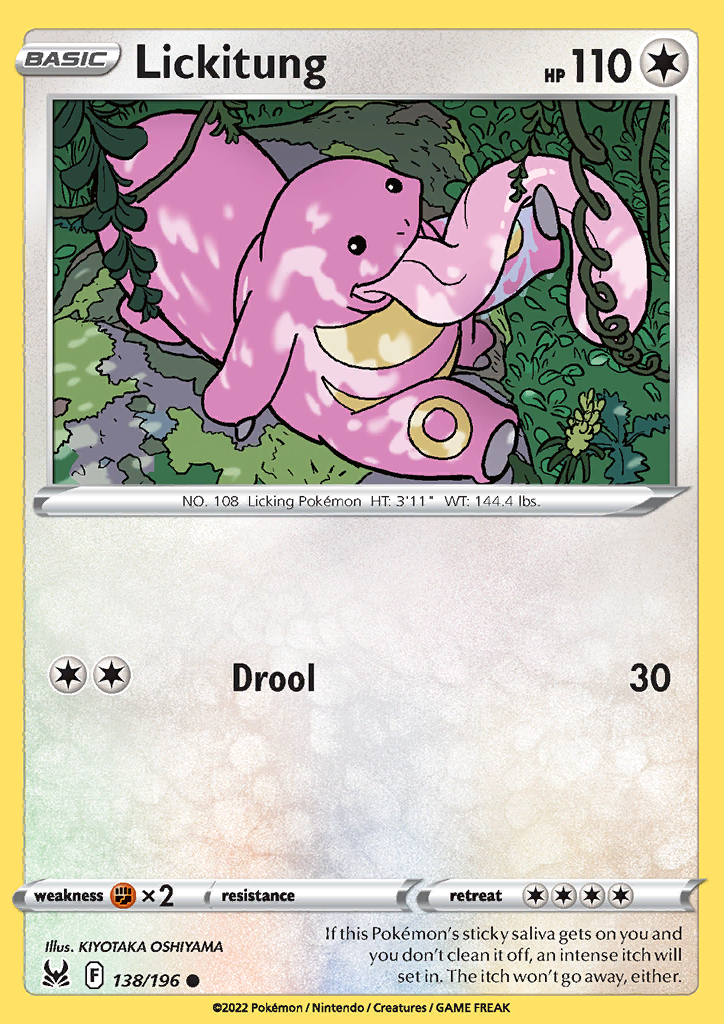 138/196 Lickitung Common Lost Origin