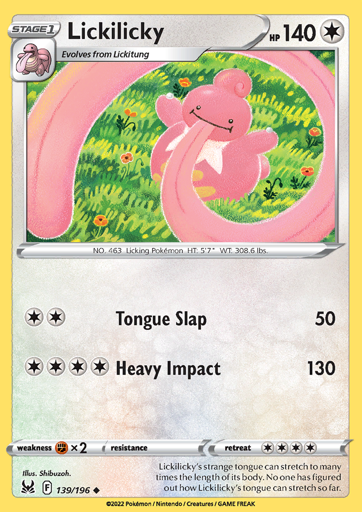 139/196 Lickilicky Uncommon Lost Origin