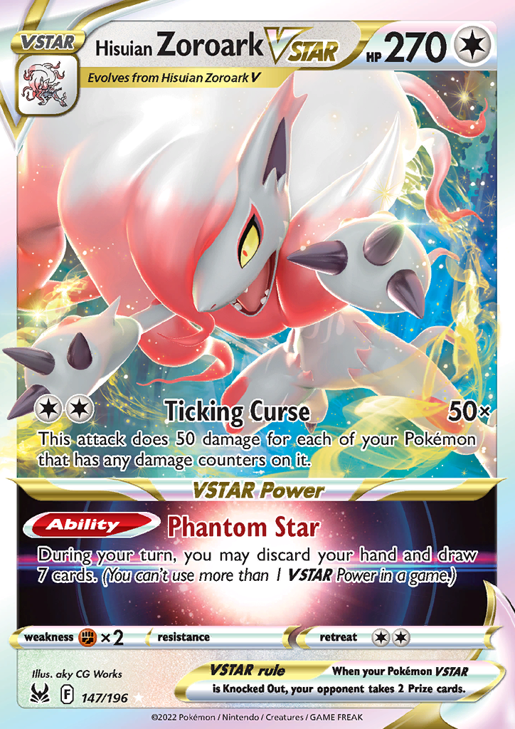 147/196 Hisuian Zoroark VSTAR Lost Origin