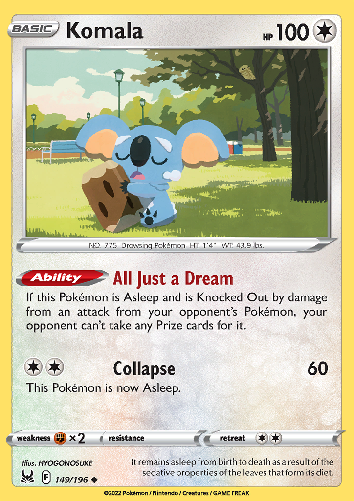 149/196 Komala Uncommon Lost Origin