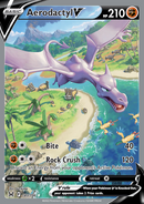 180/196 [Off Centre] Aerodactyl V Alternate Full Art Lost Origin