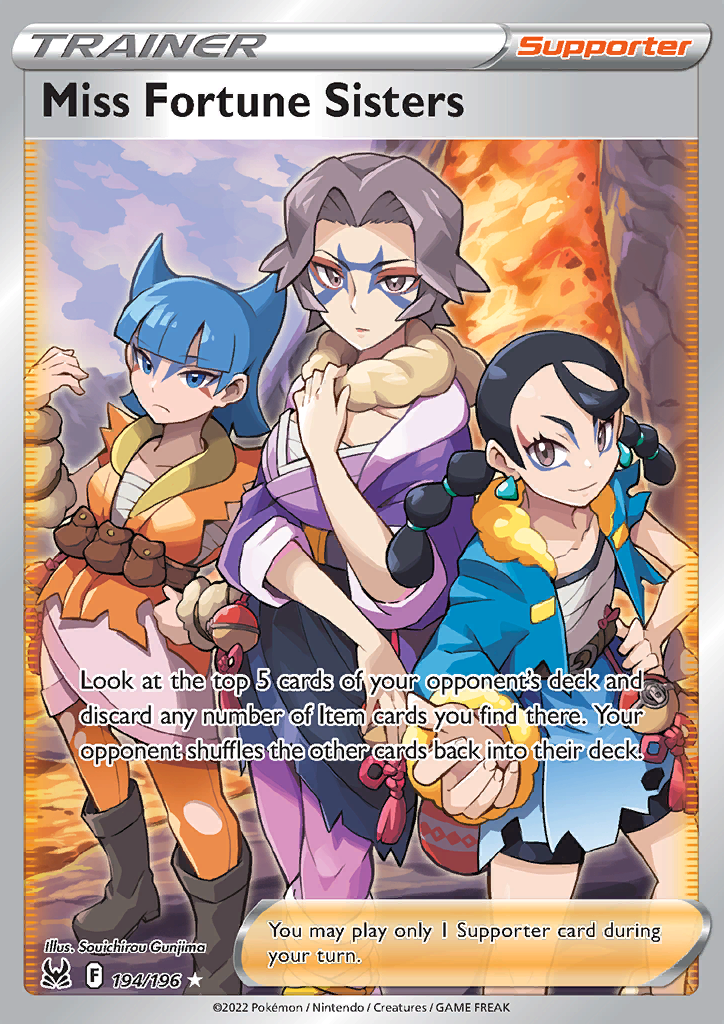 194/196 Miss Fortune Sisters Full Art Lost Origin