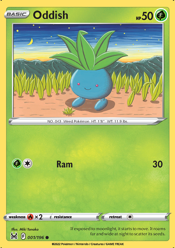 001/196 Oddish Common Lost Origin