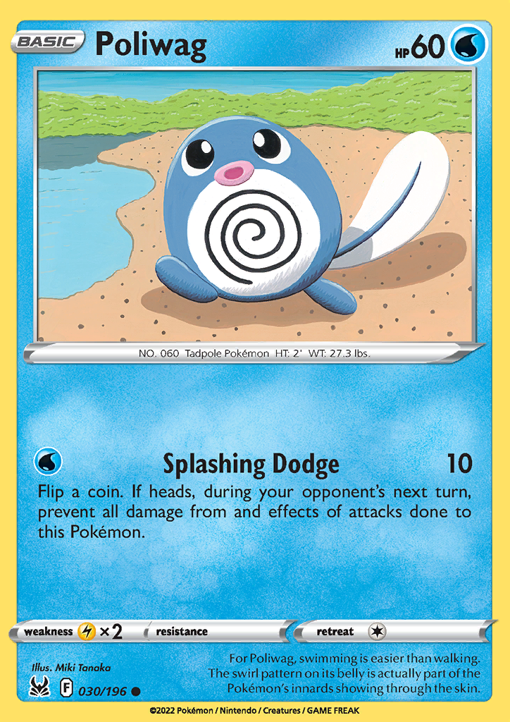 030/196 Poliwag Common Lost Origin