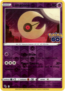 034/078 Lunatone Uncommon Reverse Holo Pokemon GO