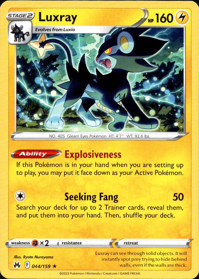 044/159 Luxray Rare Crown Zenith