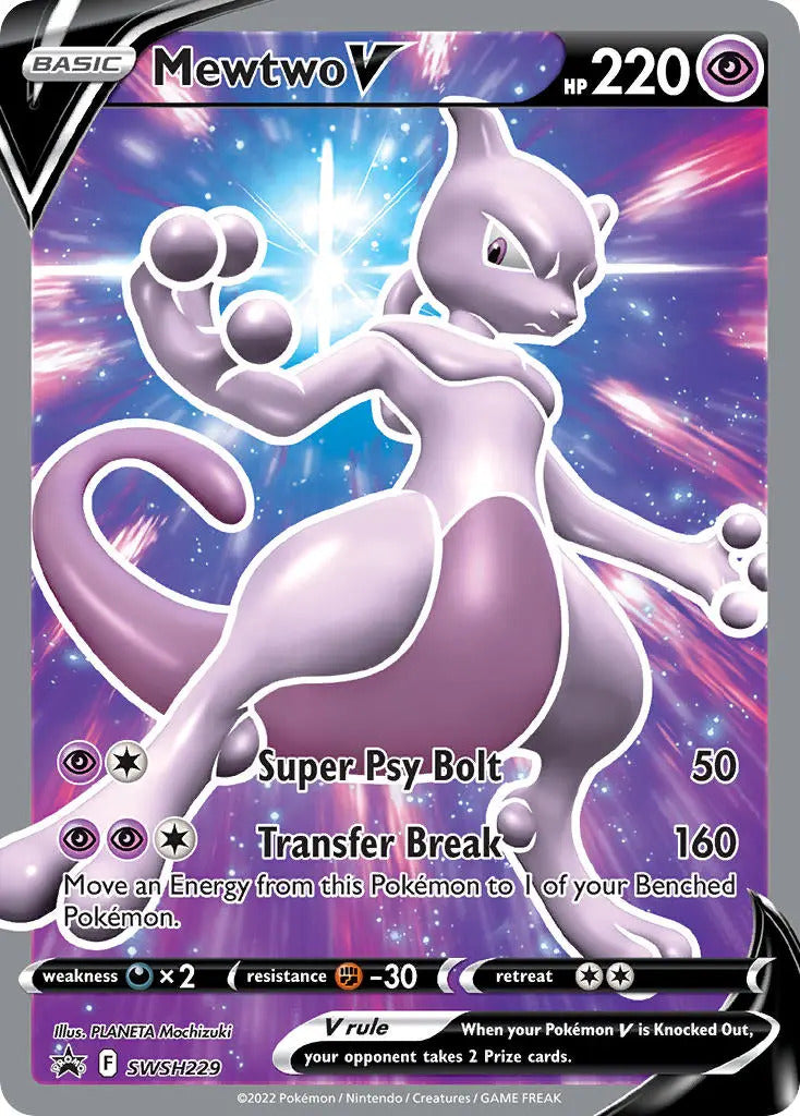 SWSH229 Mewtwo V Promo Pokemon GO