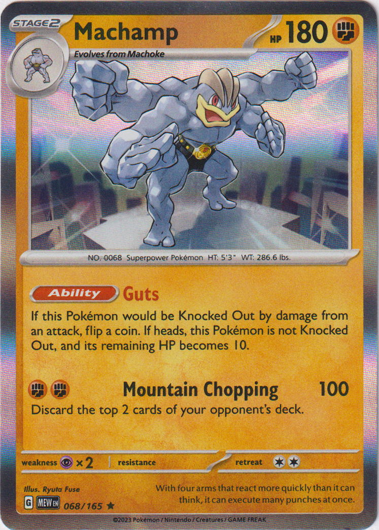 068/165 Machamp Holo Rare Scarlet & Violet 151