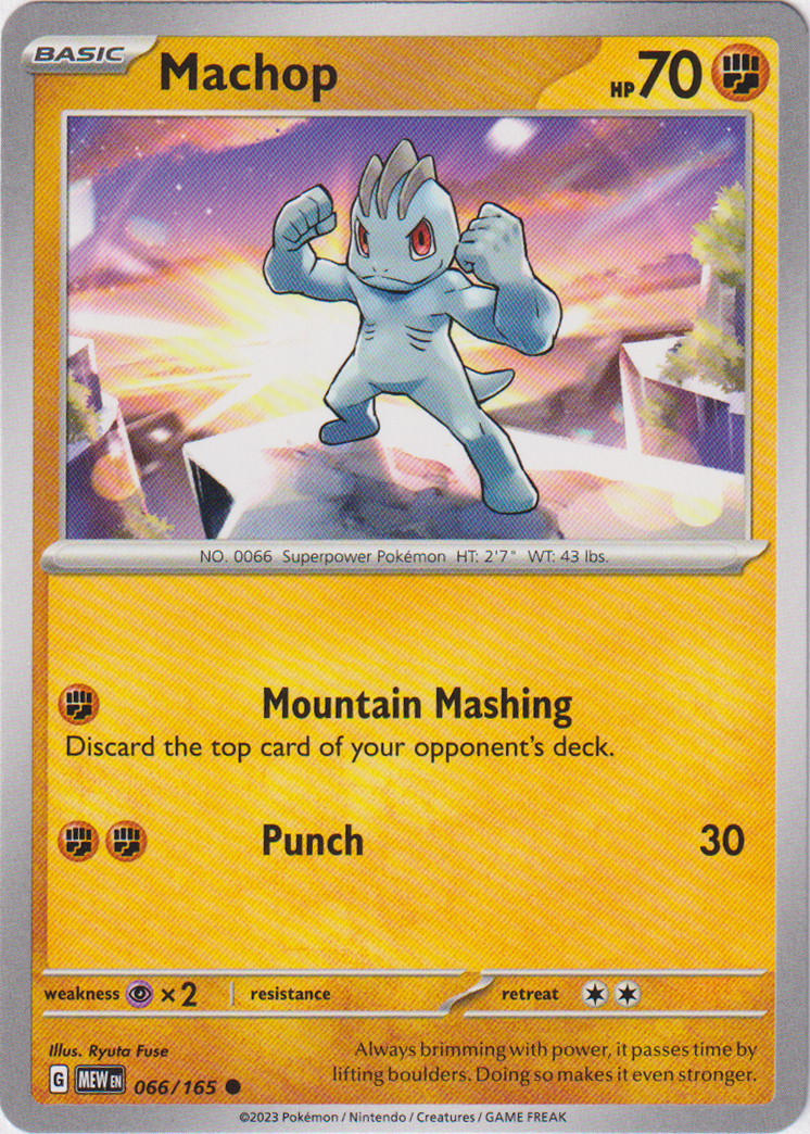 066/165 Machop Common Scarlet & Violet 151