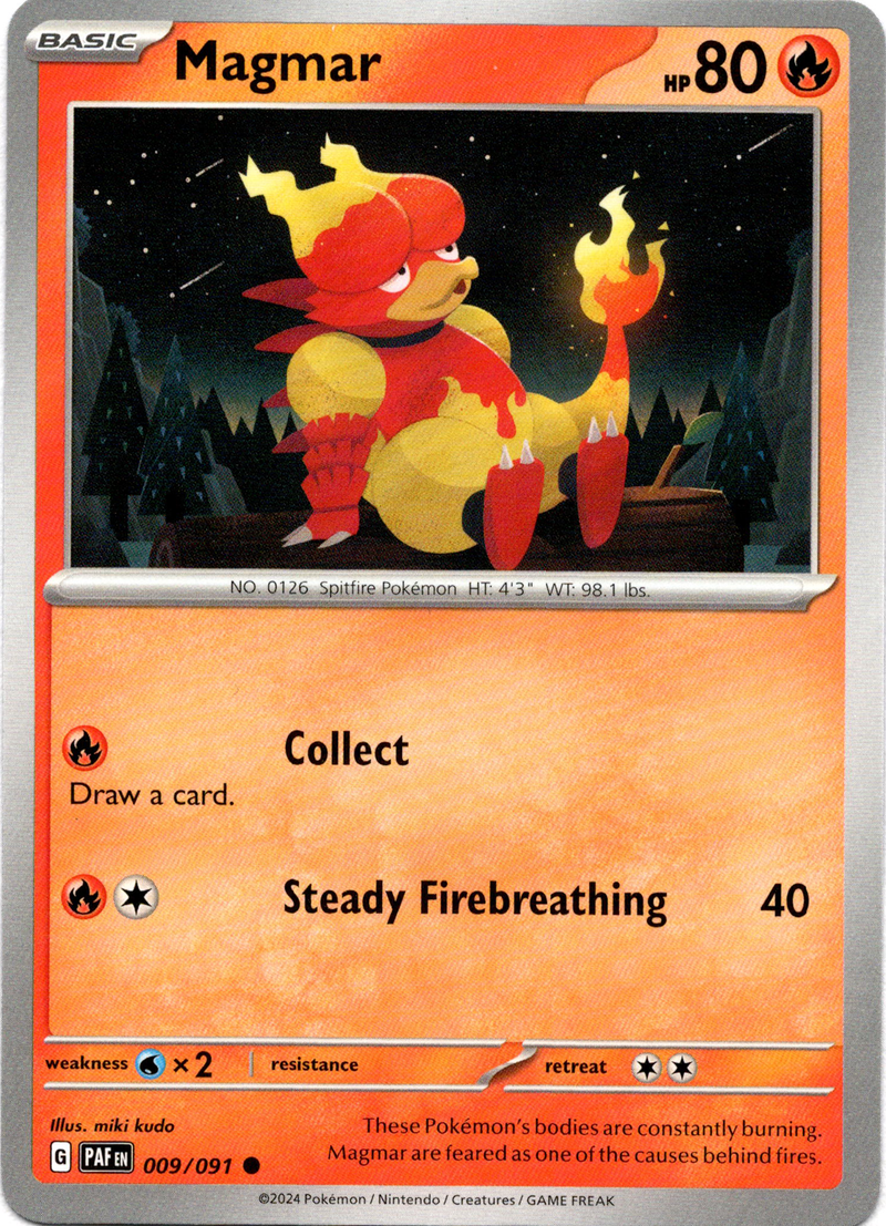 009/091 Magmar Common Paldean Fates