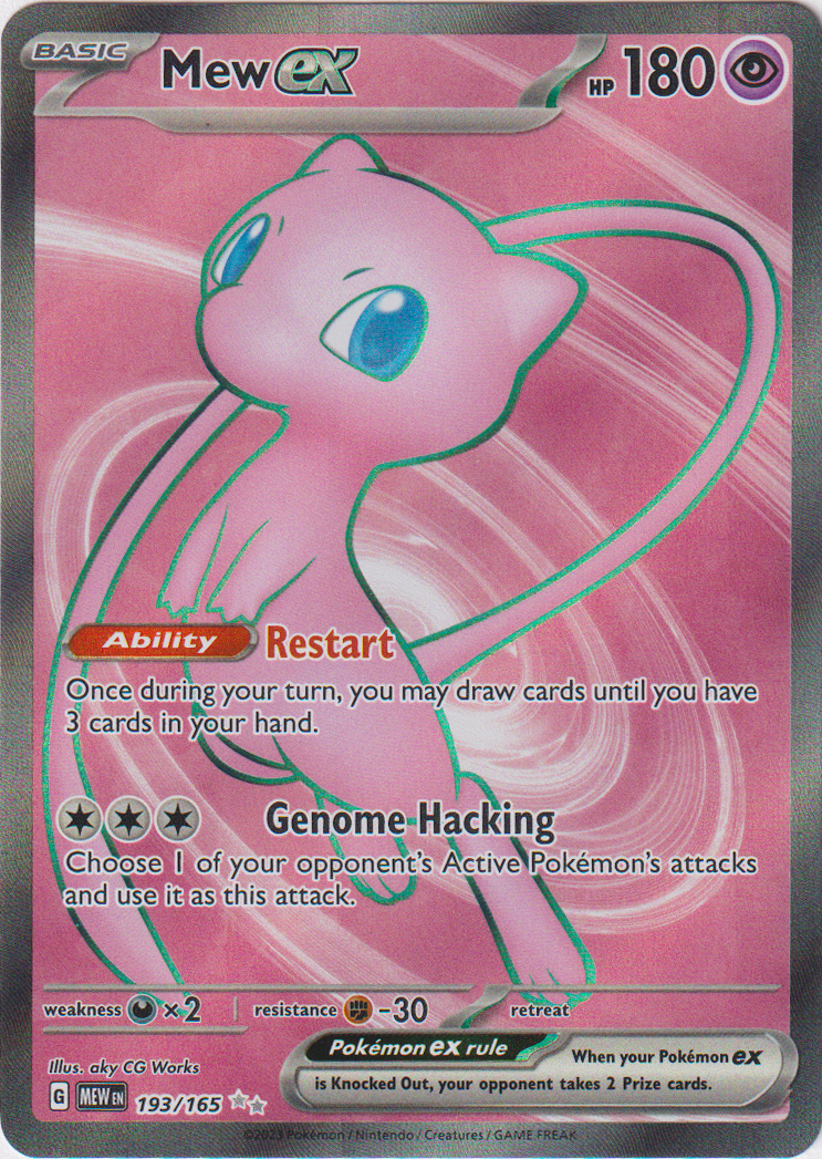 193/165 Mew EX Ultra Rare Scarlet & Violet 151