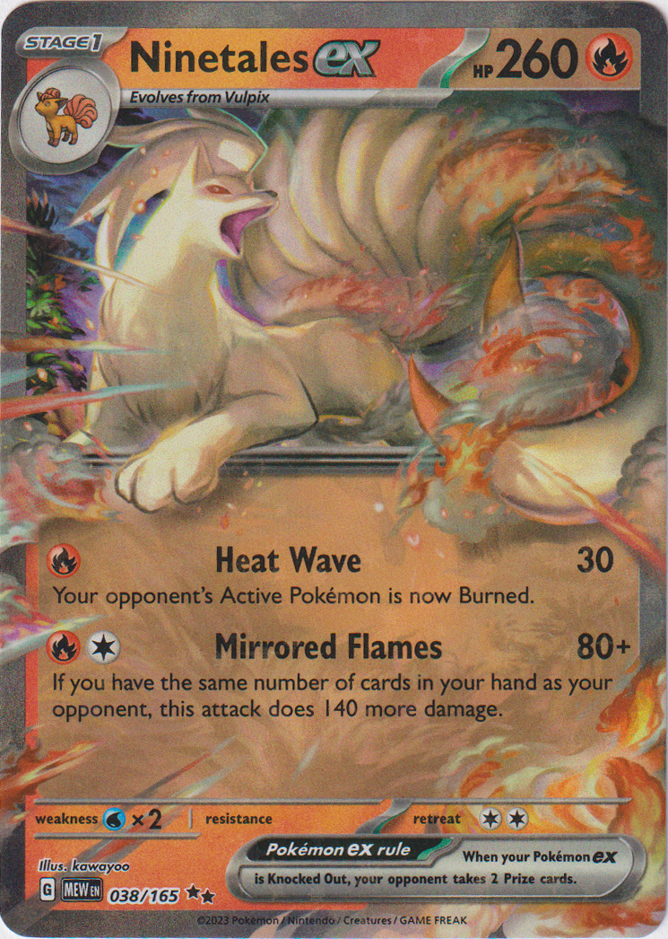 038/165 Ninetales EX Scarlet & Violet 151