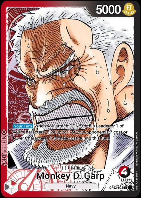 OP02-002 Monkey.D.Garp Alternate Art