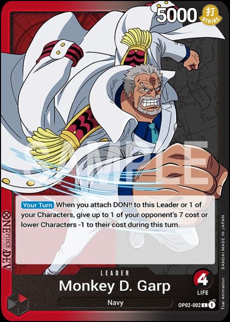 OP02-002 Monkey D. Garp Leader