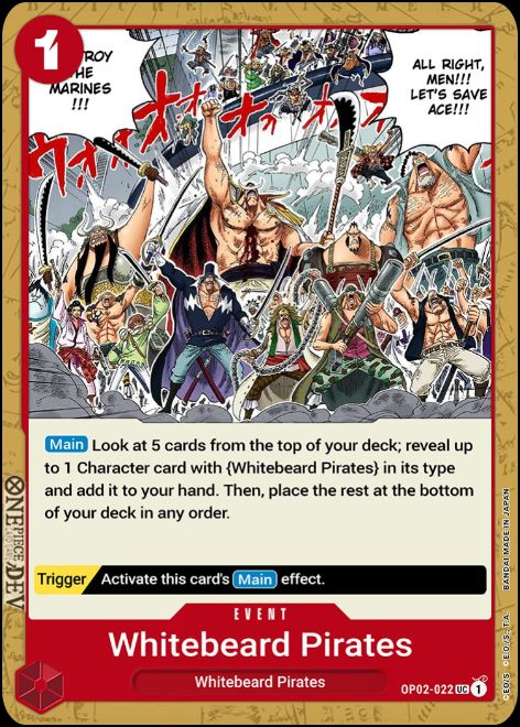 OP02-022 Whitebeard Pirates Uncommon