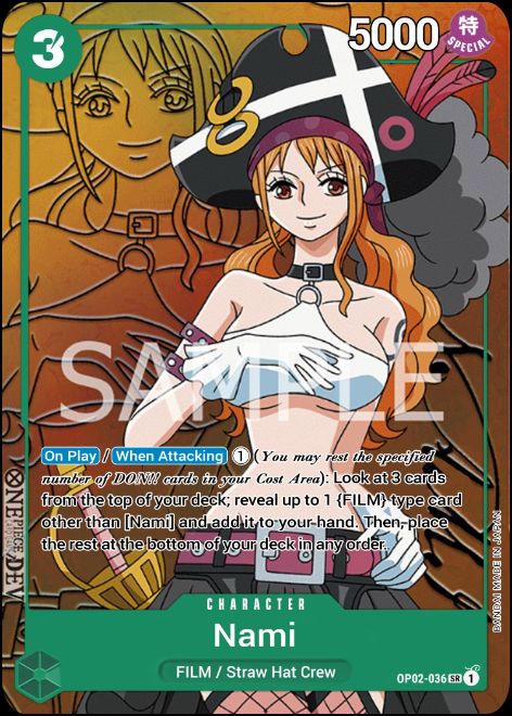 OP02-036 Nami Alternate Art