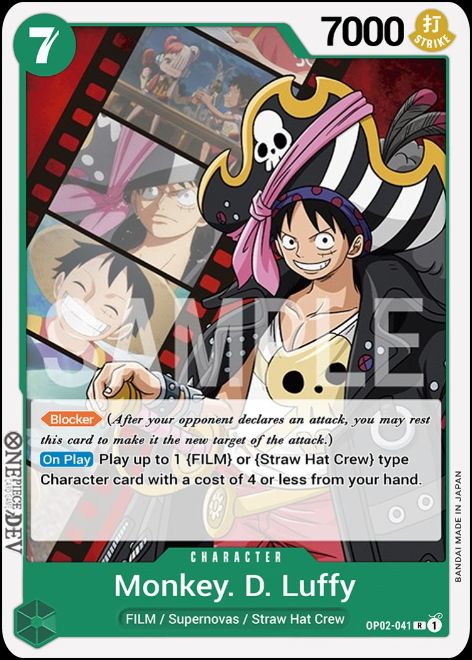 OP02-041 Monkey.D.Luffy Rare