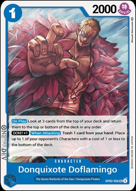 OP02-056 Donquixote Doflamingo Uncommon