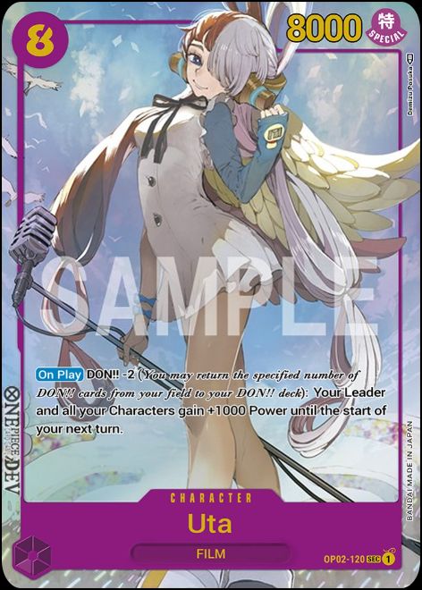 OP02-120 Uta Alternate Art Secret