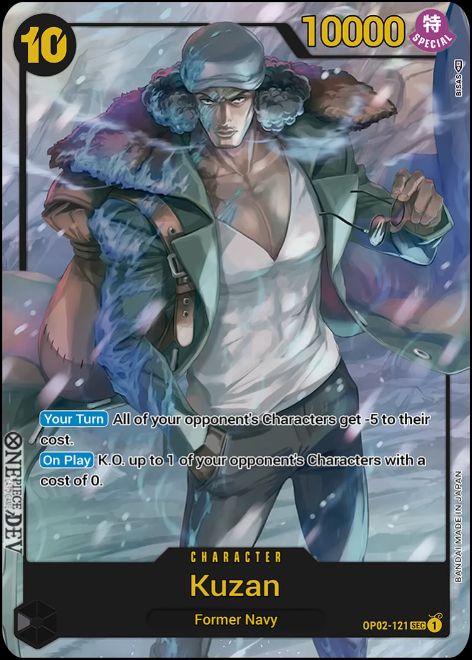 OP02-121 Kuzan Alternate Art Secret