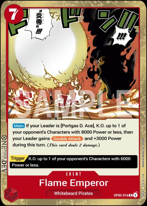 OP03-016 - Flame Emperor Rare