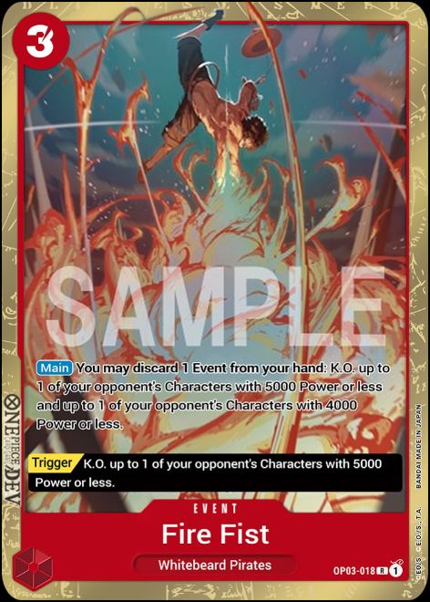 OP03-018 - Fire Fist Alternate Art