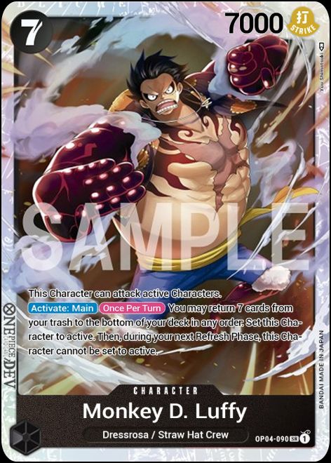 OP04-090 - Monkey.D.Luffy Super Rare