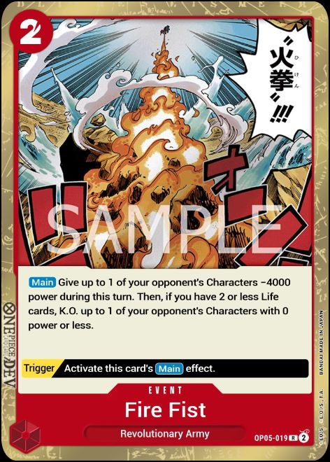 OP05-019 - Fire Fist Rare