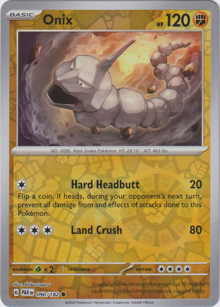 090/182 Onix Common Reverse Holo Paradox Rift