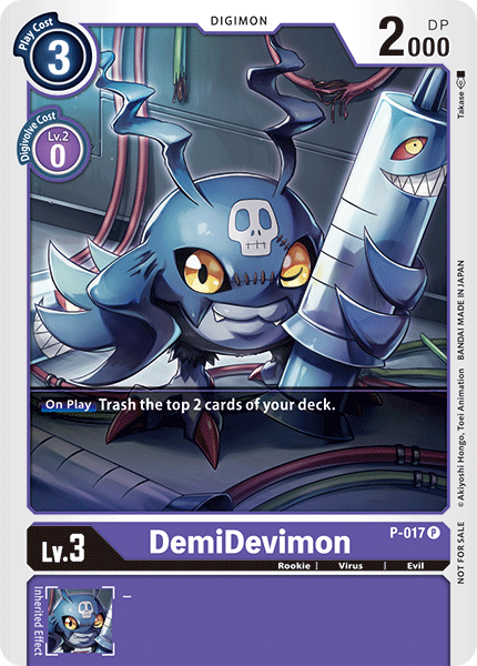 P-017 DemiDevimon Promo RB01 Reprint