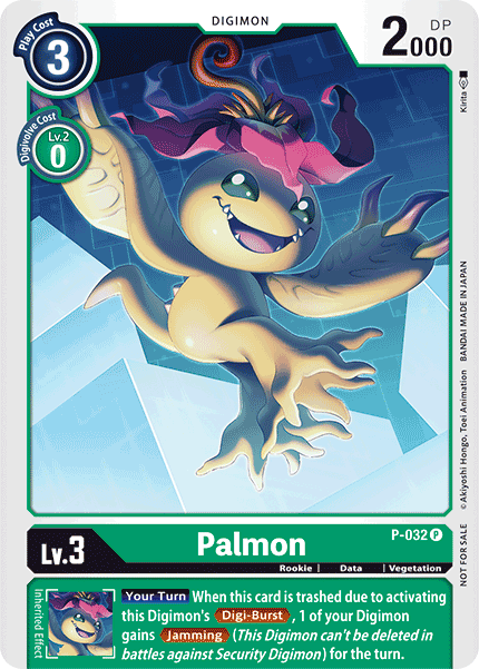 P-032 Palmon Promo RB01 Reprint