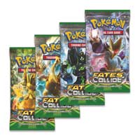 Pokemon - TCG - Fates Collide Booster Pack Artset (4 Booster packs)