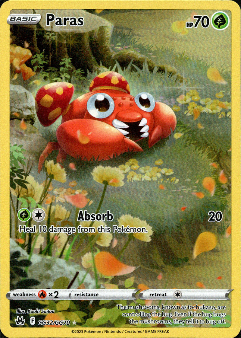 GG32/GG70 Paras Holo Rare Crown Zenith