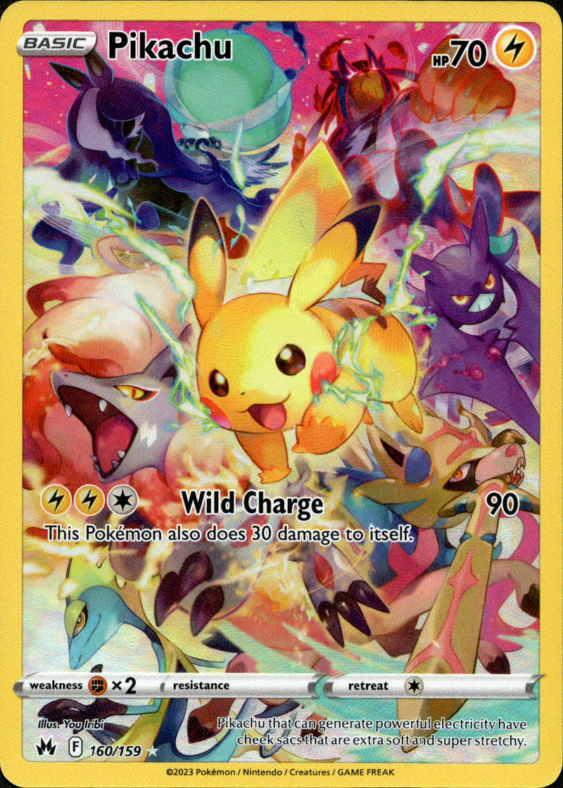 Pokemon - Pikachu 160/159 - Crown Zenith - Secret Rare Card