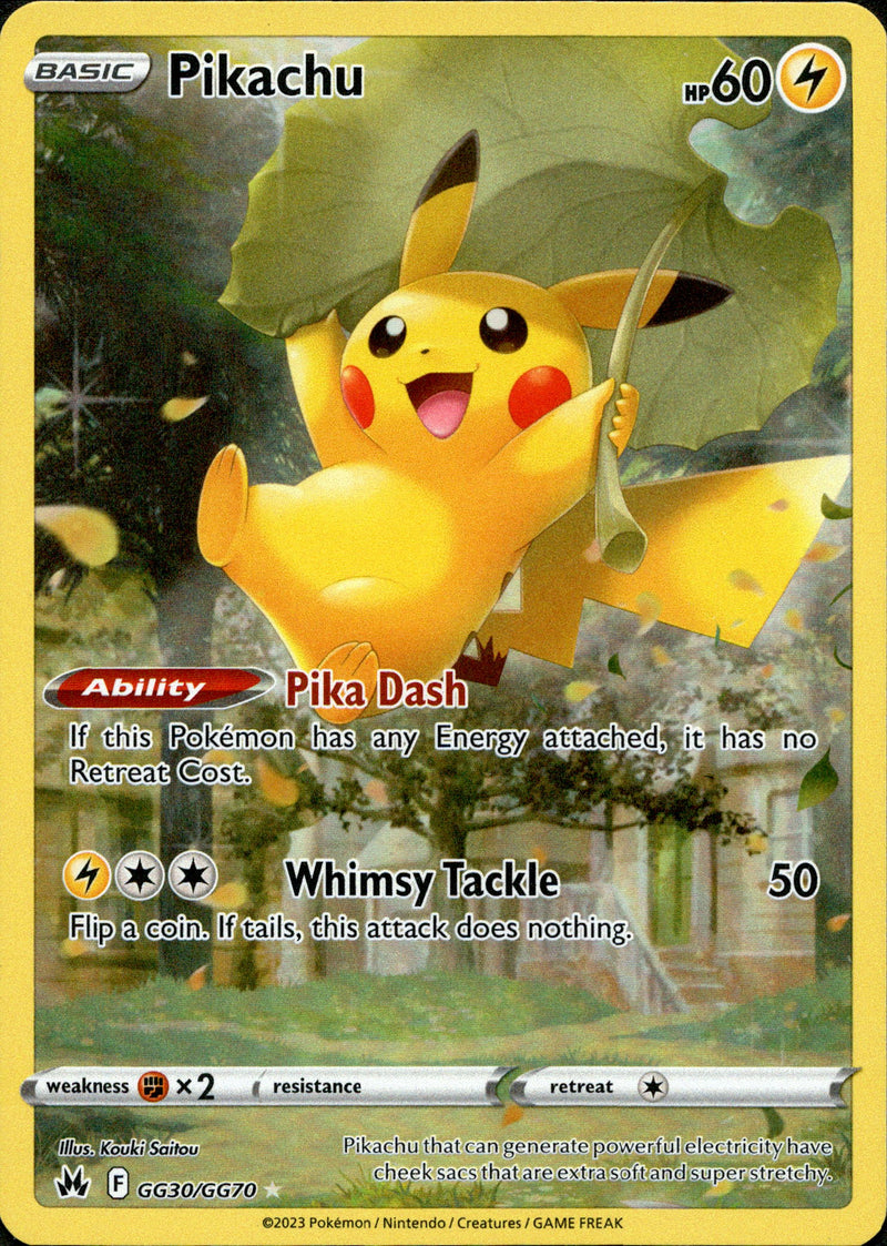 GG30/GG70 Pikachu Holo Rare Crown Zenith