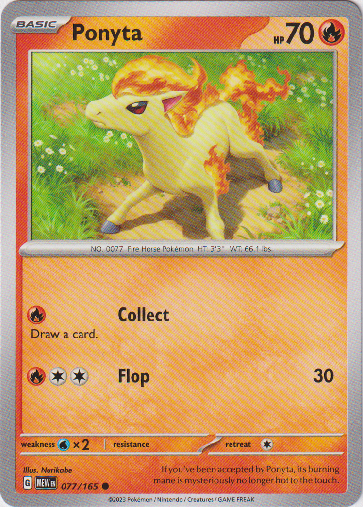 077/165 Ponyta Common Scarlet & Violet 151