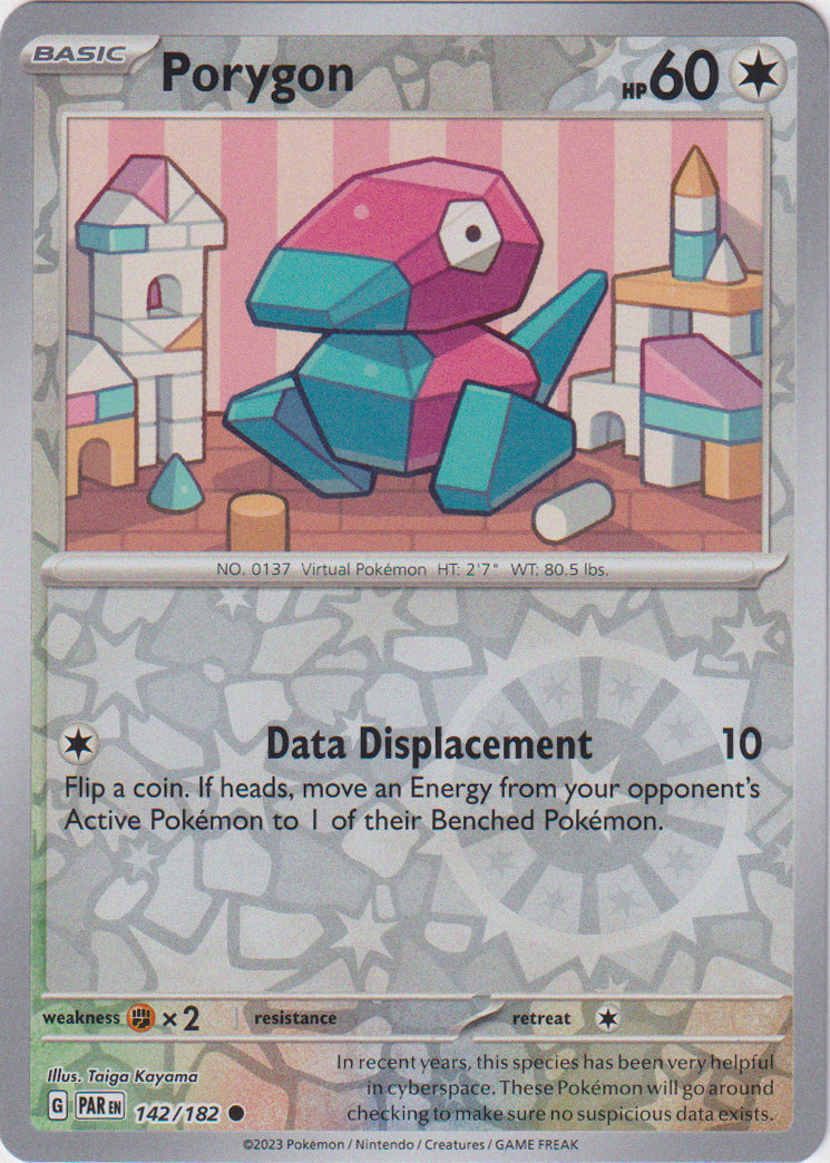 142/182 Porygon Common Reverse Holo Paradox Rift