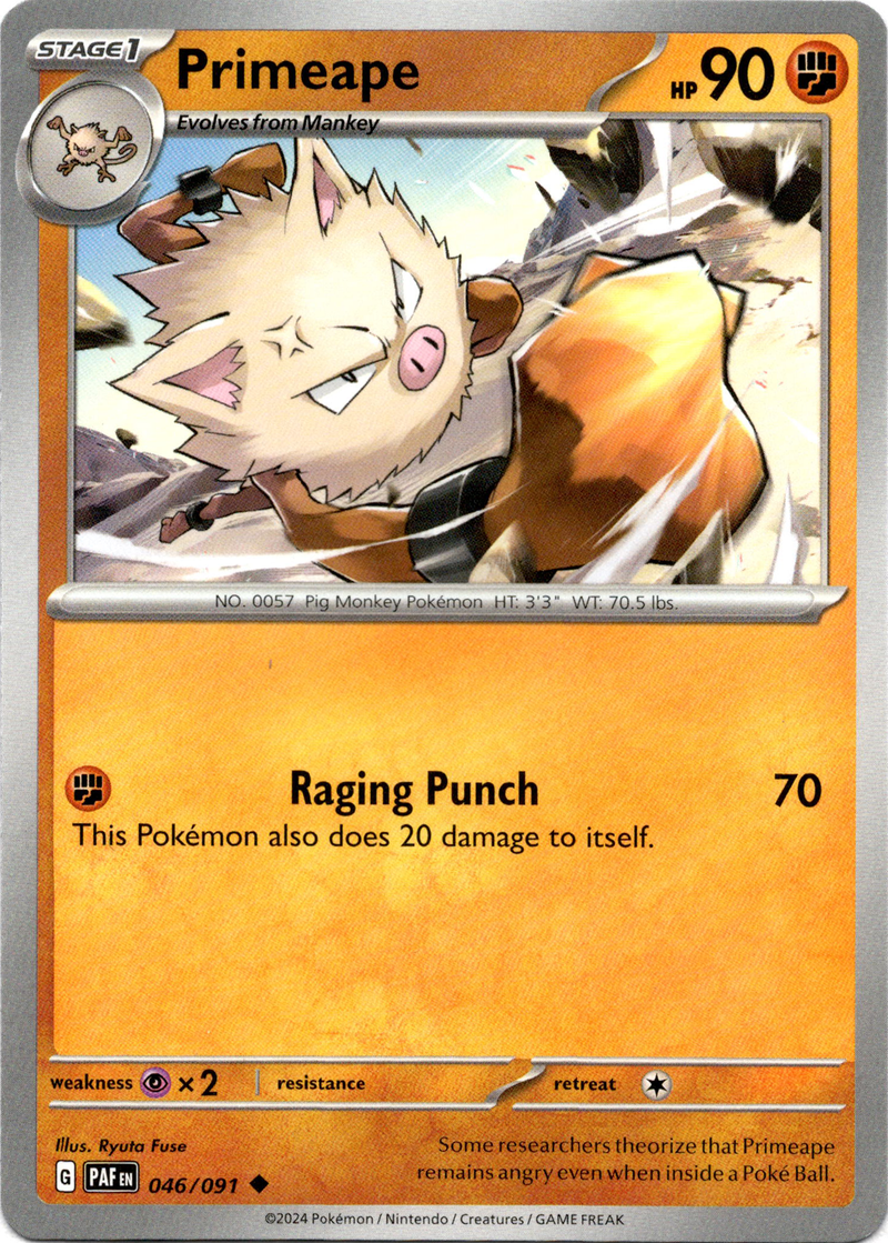 046/091 Primeape Uncommon Paldean Fates