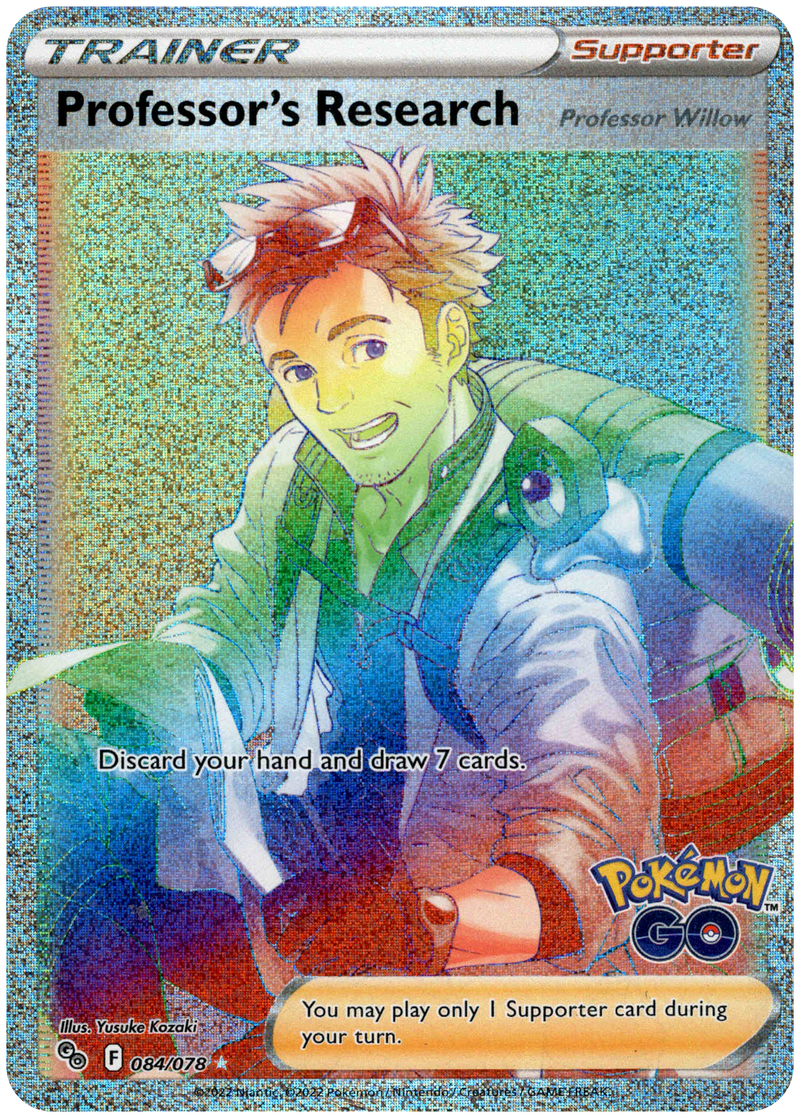 084/078 Professor's Research Secret Rare Pokemon GO